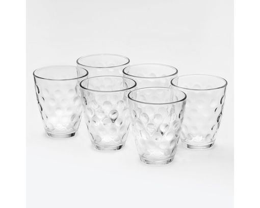 6er-Set Longdrink-Gläser "Dots" - Durchsichtig - 1