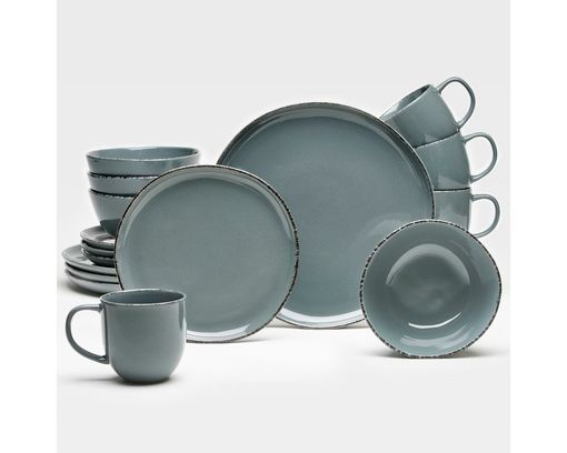 Kombiservice, 16-teilig, Steingut - Urban grau - 1