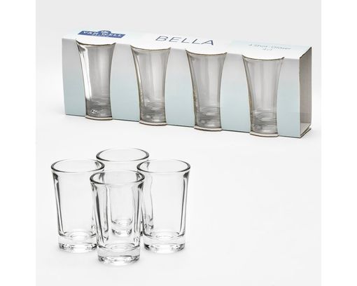 4er-Pack Shotgläser "Bella" - Durchsichtig - 1