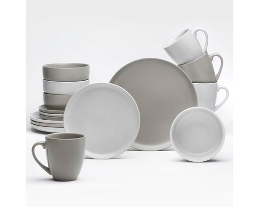 Kombiservice "Stockholm", 16-teilig - Sand/Taupe - 1