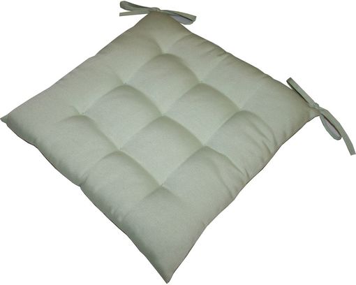 Stuhl-Sitzkissen mit Bindeband, ca. 40x40 cm, grün - Mintgrün - 1
