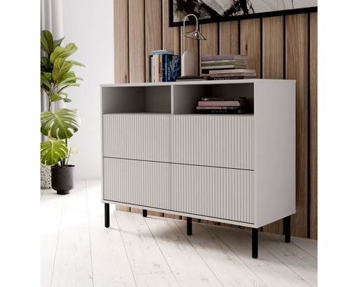 Kommode "Florenz" mit 2 Türen und 2 Fächern - Secret Grey - 1