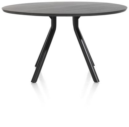 XOOON Arvada, Tisch 125 cm. - rund - zentralem Fuß kurz - Schwarz - 6