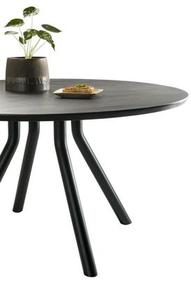 XOOON Arvada, Tisch 140 cm. - rund - zentralem Fuß kurz - Schwarz - 6