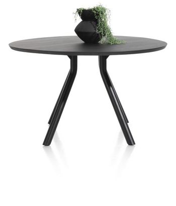 XOOON Arvada, Tisch 140 cm. - rund - zentralem Fuß kurz - Schwarz - 7