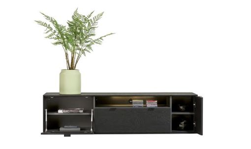 XOOON Elements, Lowboard 180 cm. - zum aufhängen + 1-Tür + 1-Lade + Klappe + 1-Nische + Led -  - 2