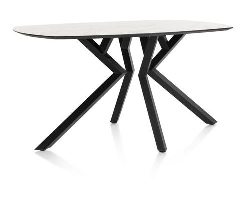 XOOON Masura, Tresentisch ovale - 200 x 105 cm - (Hoehe 92 cm) - Weiß - 2