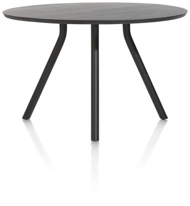 XOOON Arvada, Tresentisch 140 cm. - rund - Zentralfuss kurz - Schwarz - 4