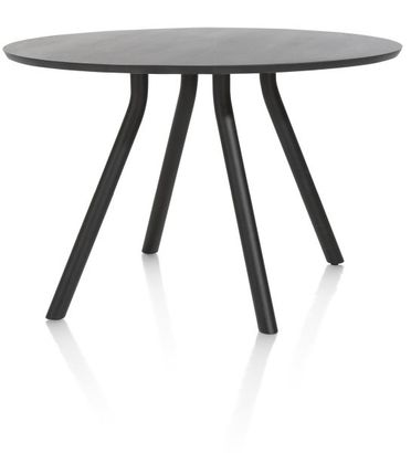 XOOON Arvada, Tresentisch 140 cm. - rund - Zentralfuss kurz - Schwarz - 5