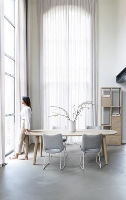 XOOON Odda, Tisch 260 x 110 cm - Oval - Holz Fuss -  - 12