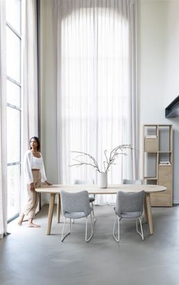 XOOON Odda, Tisch 260 x 110 cm - Oval - Holz Fuss -  - 13