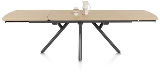 XOOON Novello, Ausziehtisch 200 (+ 78) x 100 cm - Beige, Braun - 1