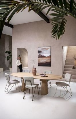 XOOON Trenton, Tisch 210 x 105 cm - Beige, Braun - 11