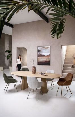 XOOON Trenton, Tisch 210 x 105 cm - Beige, Braun - 6