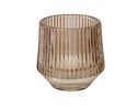 Windlicht,  Glas lackiert, verschiedene Farben, Ø/H ca. 8/8 cm - braun/beige Töne - 3
