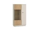 Vitrine "Witten", Kaschmir/Cremona Eiche Nachbildung - Kaschmir/Cremona Eiche - 1