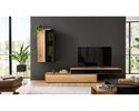 Interliving Anbauwand 2033, Asteiche Bianco, Bronzeglas - Braun - 1