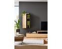 Interliving Anbauwand 2033, Asteiche Bianco, Bronzeglas - Braun - 3
