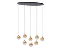 LED-Pendelleuchte "Gisela", 8-flammig - Amber - 2