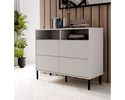 Kommode "Florenz" mit 2 Türen und 2 Fächern - Secret Grey - 1