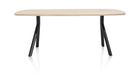 XOOON Arvada, Tisch 160 x 100 cm. - ovale - Fusse an der seite - Beige, Braun - 6