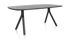 XOOON Arvada, Tisch 160 x 100 cm. - ovale - Fusse an der seite - Schwarz - 2