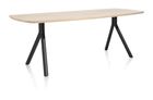 XOOON Arvada, Tisch 190 x 100 cm. - ovale - Fusse an der seite - Beige, Braun - 7