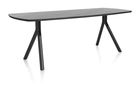 XOOON Arvada, Tisch 190 x 100 cm. - ovale - Fusse an der seite - Schwarz - 2