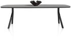 XOOON Arvada, Tisch 250 x 110 cm. - ovale - Fusse an der seite - Schwarz - 1