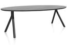 XOOON Arvada, Tisch 220 x 110 cm. - Ellipse - Fusse an der seite - Schwarz - 2