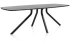 XOOON Arvada, Tisch 250 x 110 cm. - ovale - zentralem Fuß lang - Schwarz - 2