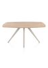 XOOON Arvada, Esstisch 160 x 100 cm, oval, 4 Beine - Beige, Weiß, Gelb - 1