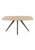 XOOON Arvada, Esstisch 160 x 100 cm, oval, 4 Beine - Beige, Weiß, Gelb - 1