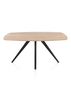 XOOON Arvada, Esstisch 160 x 100 cm, oval, 4 Beine - Beige, Weiß, Gelb - 1