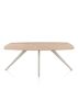 XOOON Arvada, Esstisch 190 x 100 cm, oval, 4 Beine - Beige, Weiß, Gelb - 1