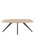 XOOON Arvada, Esstisch 190 x 100 cm, oval, 4 Beine - Beige, Weiß, Gelb - 1