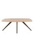 XOOON Arvada, Esstisch 190 x 100 cm, oval, 4 Beine - Beige, Weiß, Gelb - 1