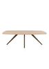 XOOON Arvada, Esstisch 220 x 110 cm, oval, 4 Beine - Beige, Weiß, Gelb - 1