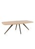 XOOON Arvada, Esstisch 220 x 110 cm, oval, 4 Beine - Beige, Weiß, Gelb - 3
