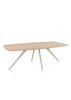 XOOON Arvada, Esstisch 220 x 110 cm, oval, 4 Beine - Beige, Weiß, Gelb - 3