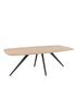 XOOON Arvada, Esstisch 220 x 110 cm, oval, 4 Beine - Beige, Weiß, Gelb - 3