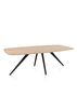 XOOON Arvada, Esstisch 220 x 110 cm, oval, 4 Beine - Beige, Weiß, Gelb - 3