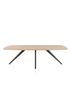 XOOON Arvada, Esstisch 250 x 110 cm, oval, 4 Beine - Beige, Weiß, Gelb - 1