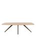 XOOON Arvada, Esstisch 250 x 110 cm, oval, 4 Beine - Beige, Weiß, Gelb - 1