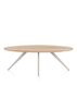 XOOON Arvada, Esstisch 220 x 110 cm, Ellipse, 4 Beine - Beige, Weiß, Gelb - 1