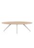 XOOON Arvada, Esstisch 250 x 110 cm, Ellipse, 4 Beine - Beige, Weiß, Gelb - 1