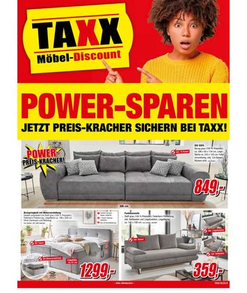 TAXX Möbeldiscount: Power-Sparen