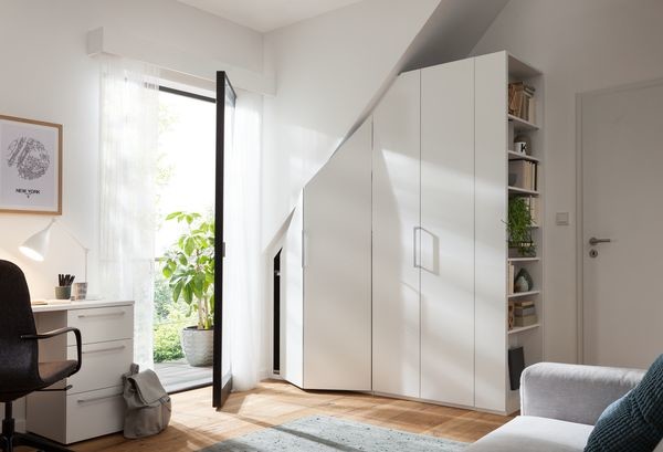 Nolte Schränke Nolte Schrank - Dachschrägenschrank mit Falttüren und Regal