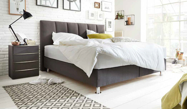 Boxspringbetten von Interliving online bestellen Graues Interliving Boxspringbett