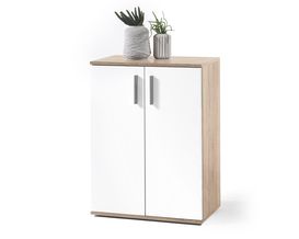 Kommode "Brian" weiß/Sonoma Eiche Nachbildung, 60 cm